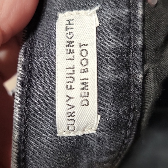 J. Crew Size 29 Washed Black Curvy Full Length Demi Boot Denim Jeans, NWOT - Picture 14 of 15